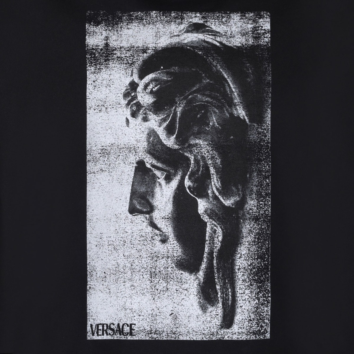 Black Statue Print Hoodie