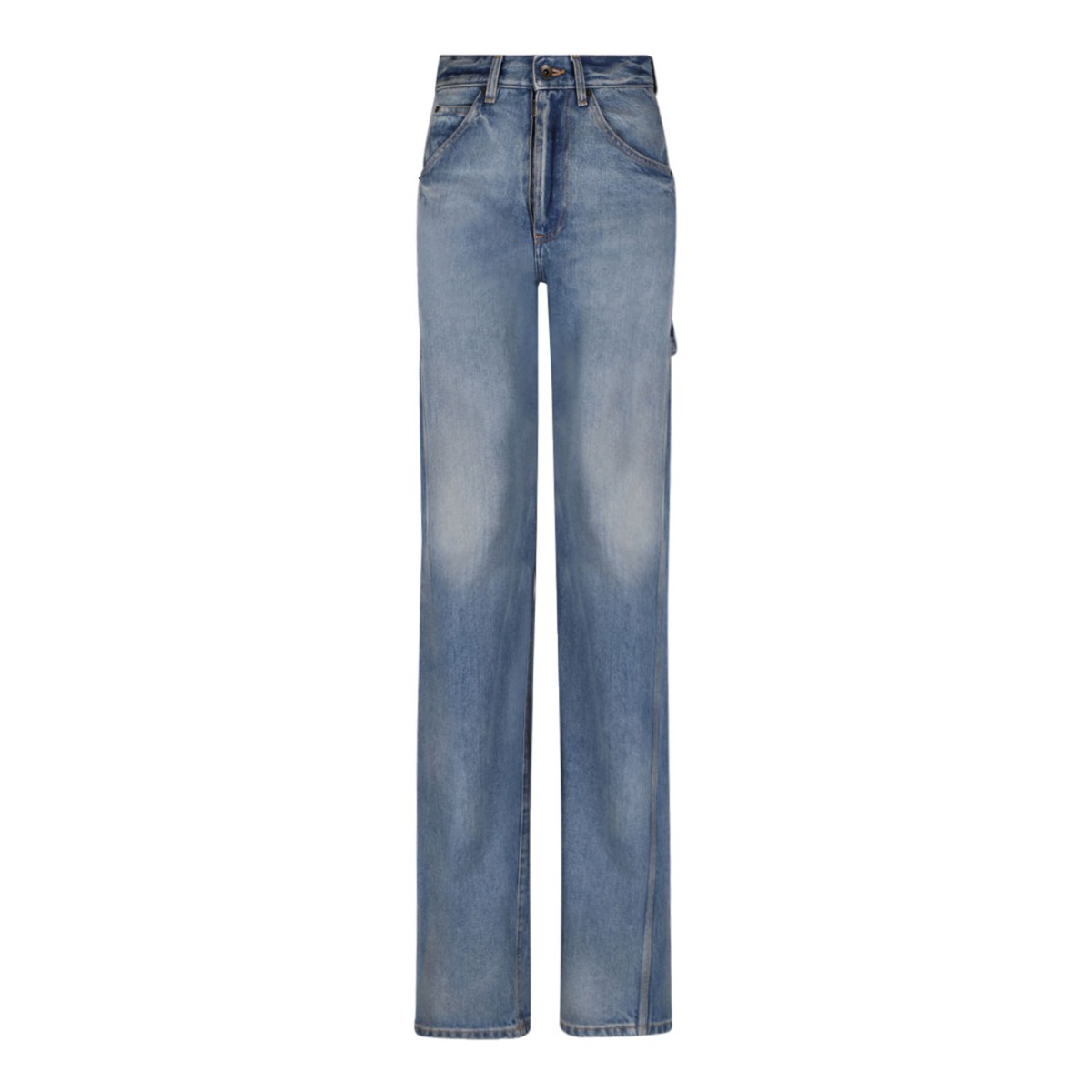 Light Blue Indigo Straight Jeans