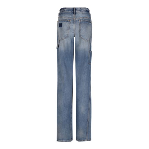 Light Blue Indigo Straight Jeans
