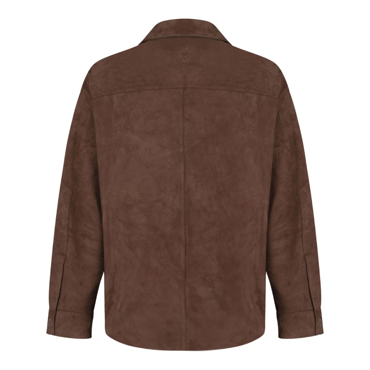 Brown Leather Overshirt