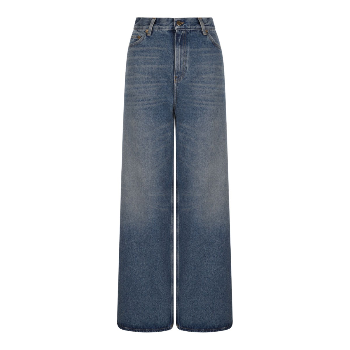 Blue Loose Fit Medium Wash Jeans
