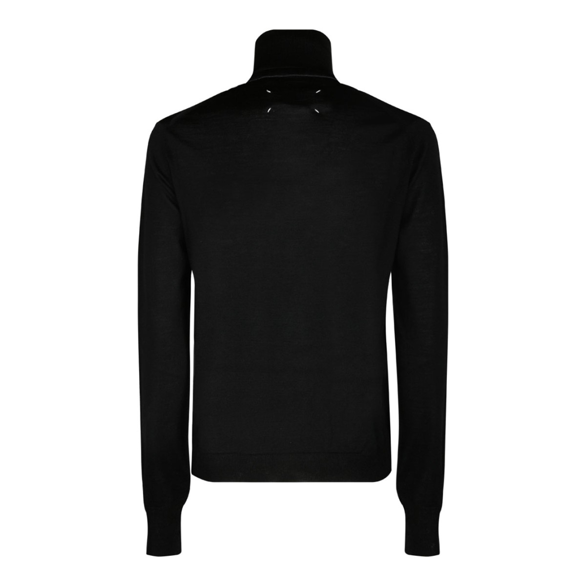 Black Wool Roll Neck Jumper