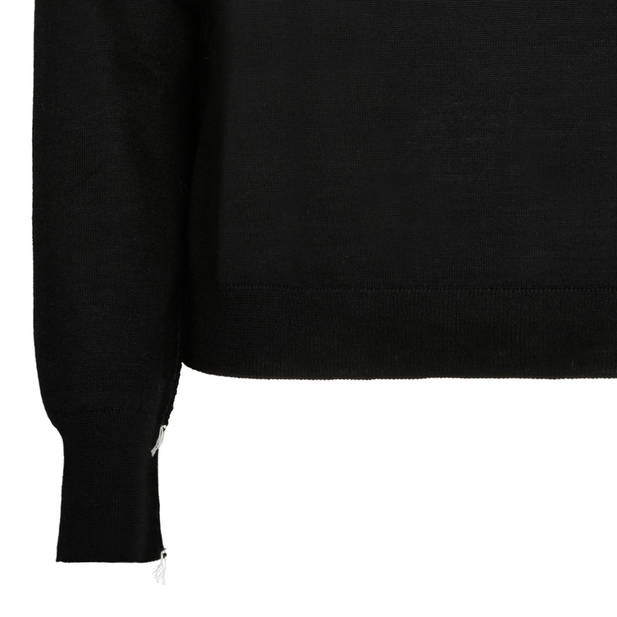Black Wool Roll Neck Jumper