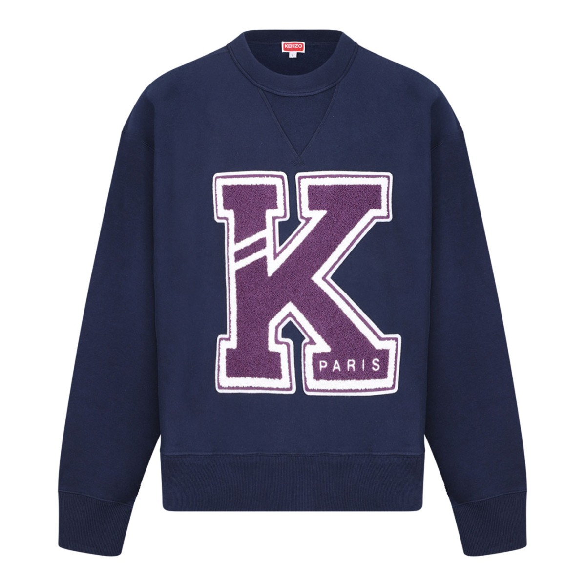 Midnight Blue Logo-Applique Sweatshirt