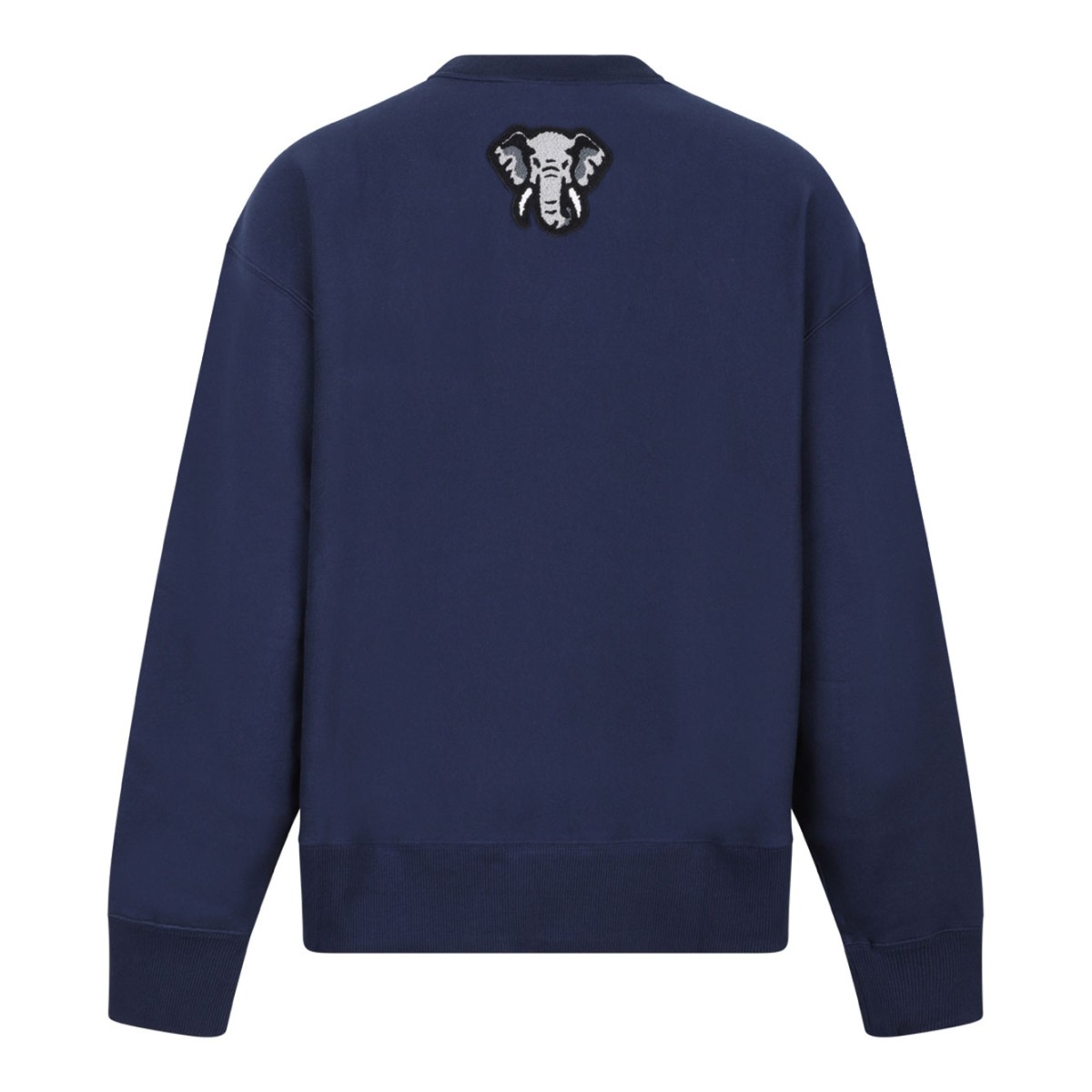 Midnight Blue Logo-Applique Sweatshirt