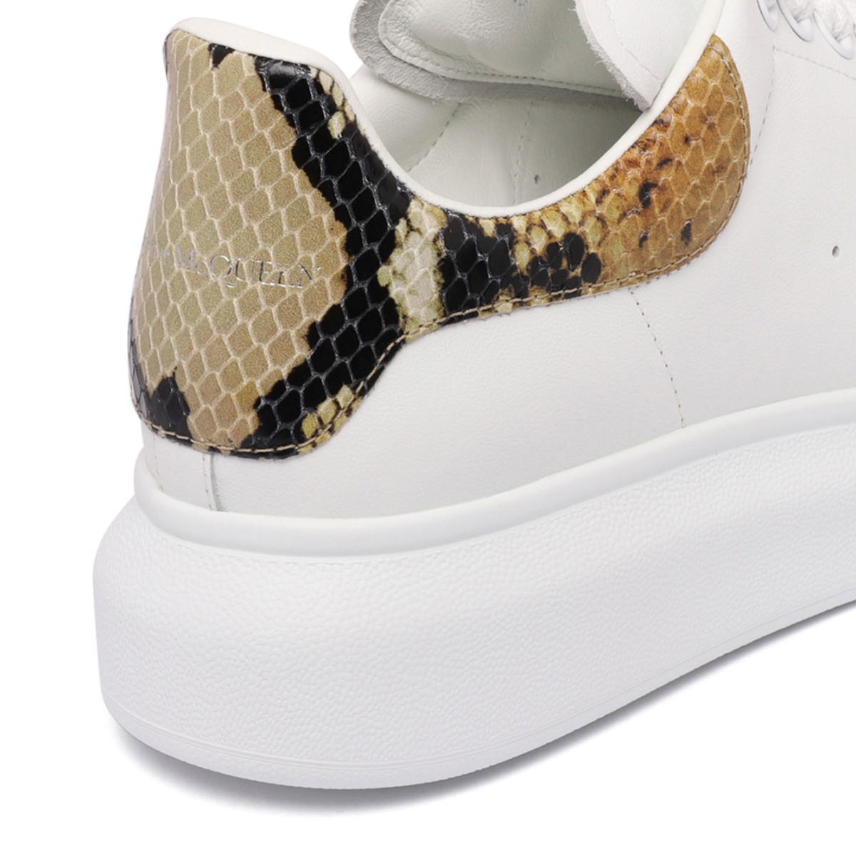 White and Multicolour Oversized Sneakers