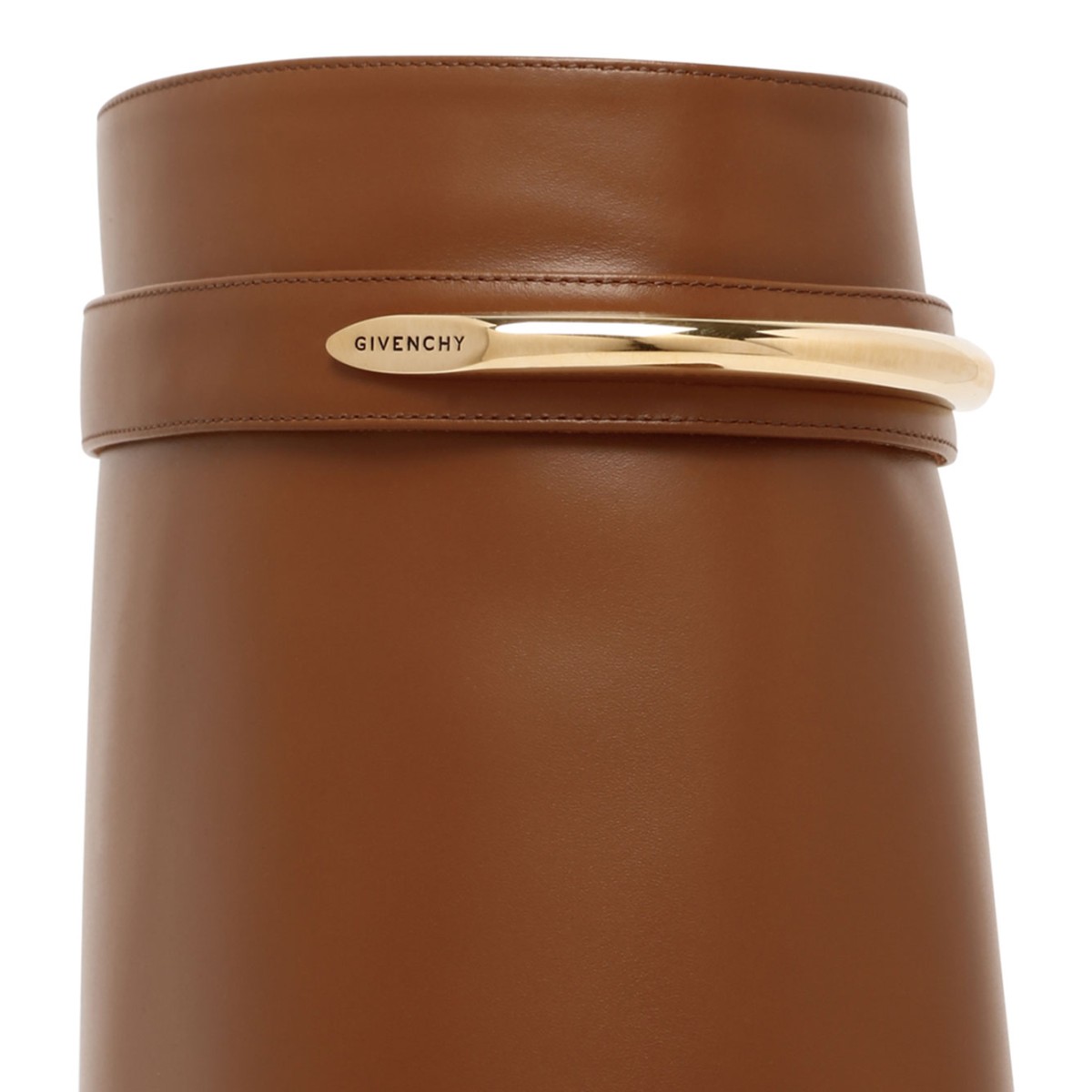 Tan Shark Pinch Leather Ankle Boots