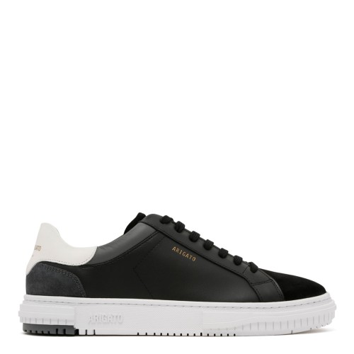Black and White Leather Atlas Sneakers