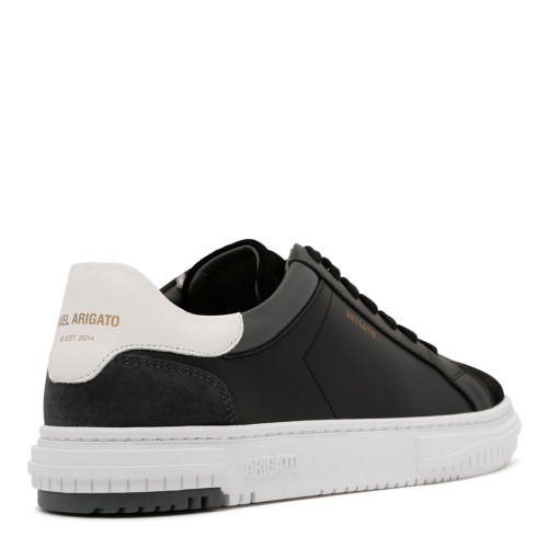 Black and White Leather Atlas Sneakers