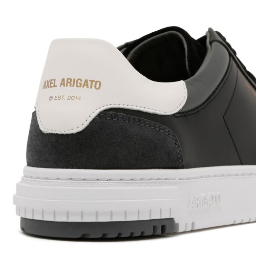 Black and White Leather Atlas Sneakers
