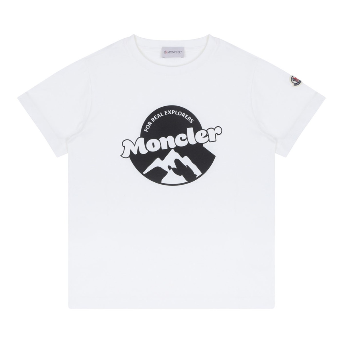 White Logo Print T-Shirt