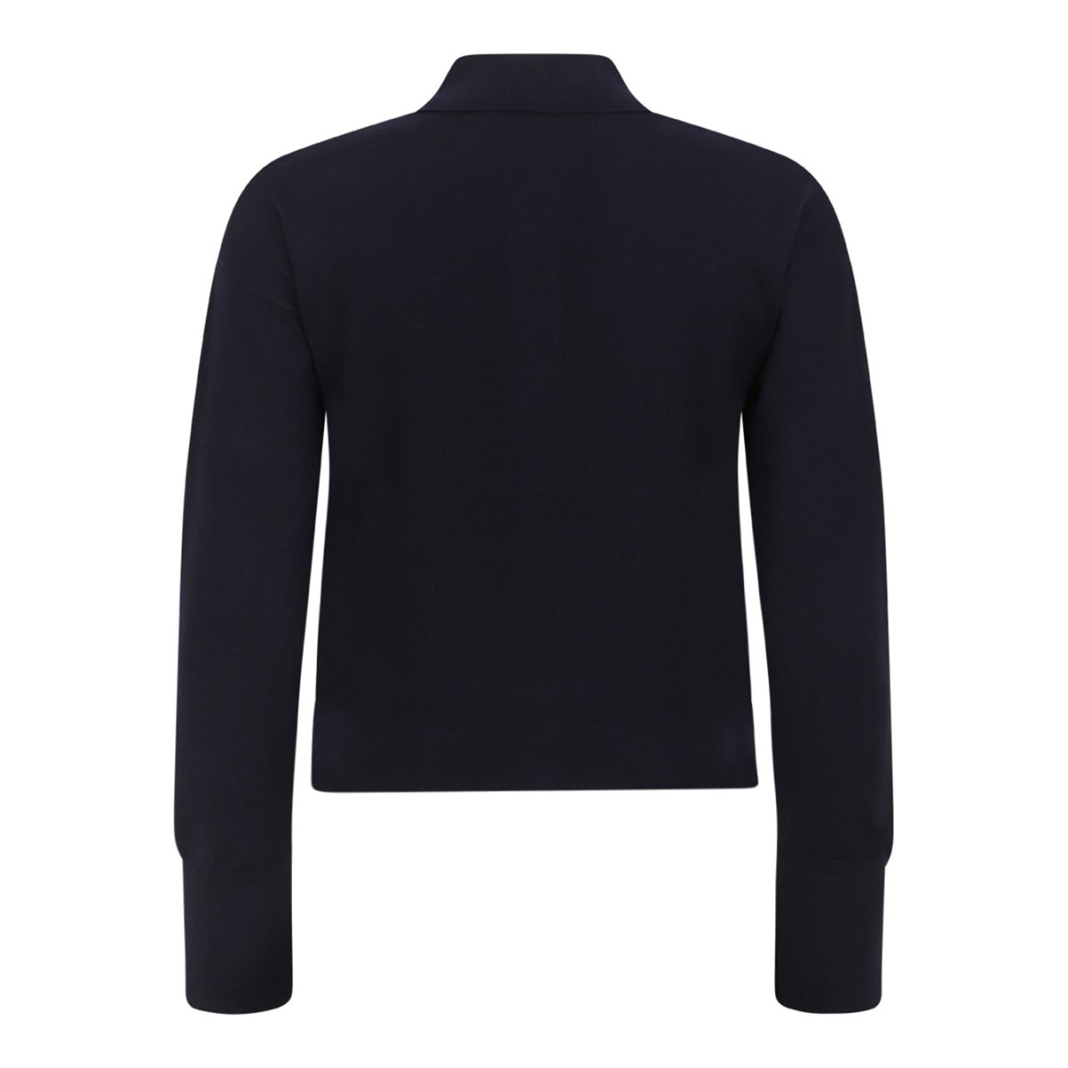 Navy Blue Wool Cardigan