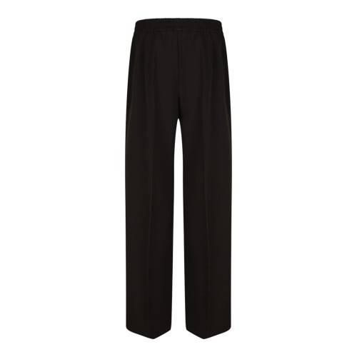 Brown Wool Garbadine Trousers