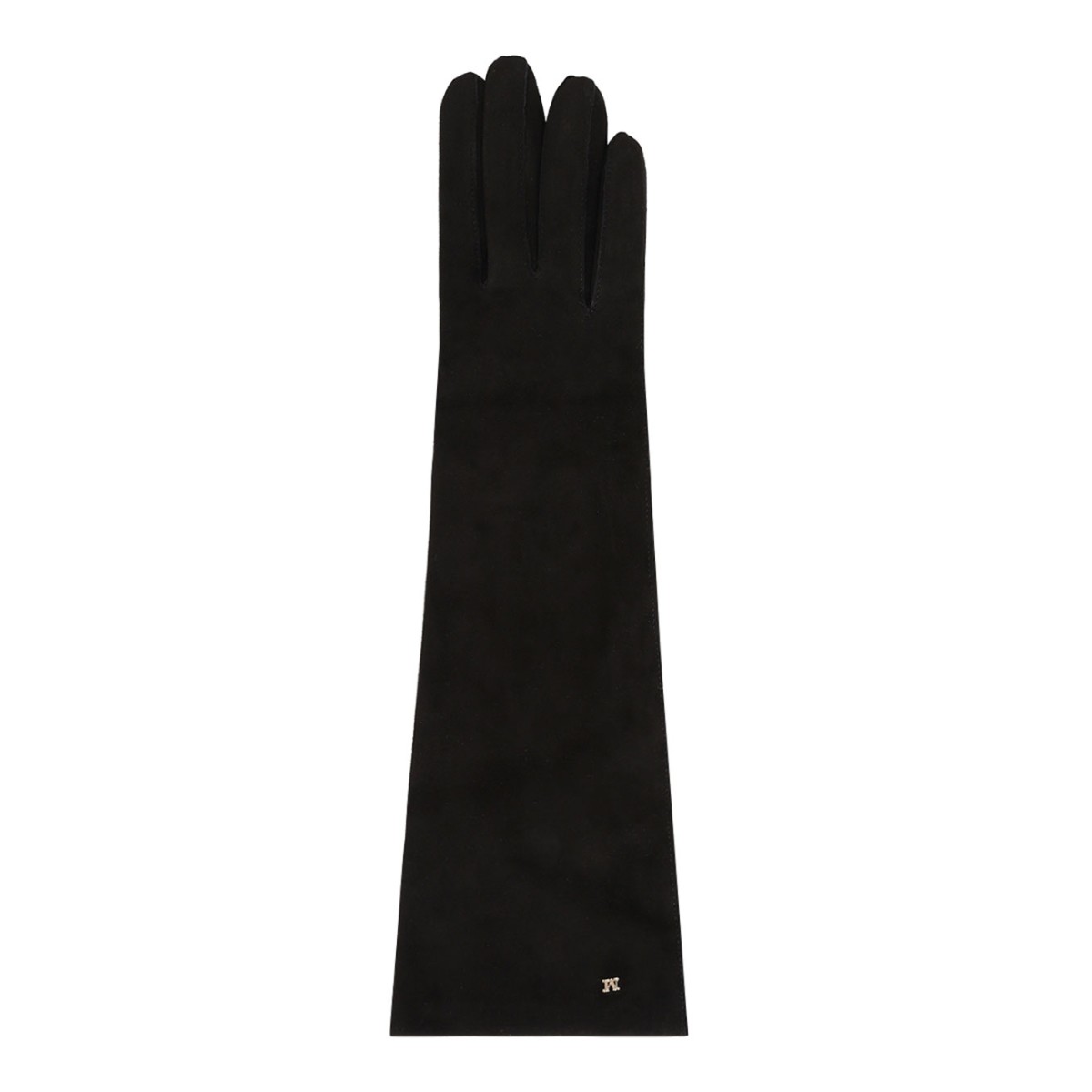 Black Long Suede Nappa Gloves