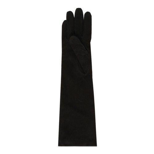 Black Long Suede Nappa Gloves 2