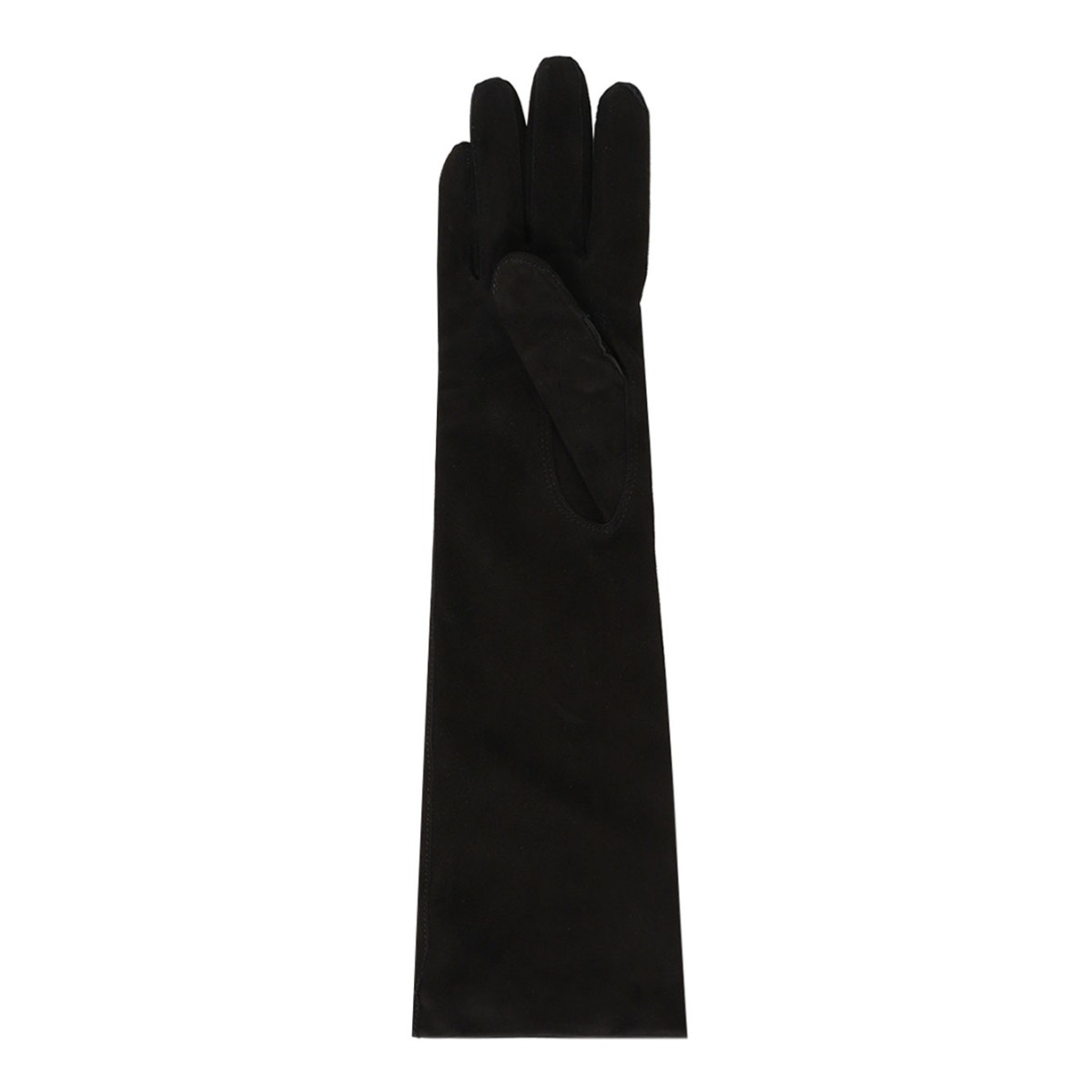 Black Long Suede Nappa Gloves