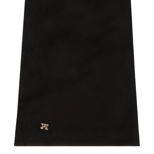 Black Long Suede Nappa Gloves