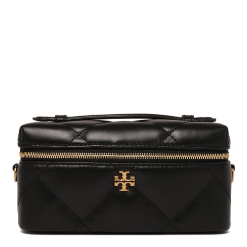 Black Kira East-West Diamond Quilted Jewelry Box