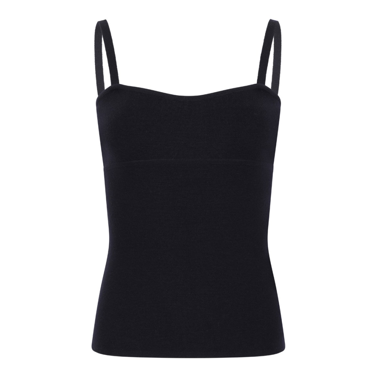 Navy Blue Wool Yarn Top