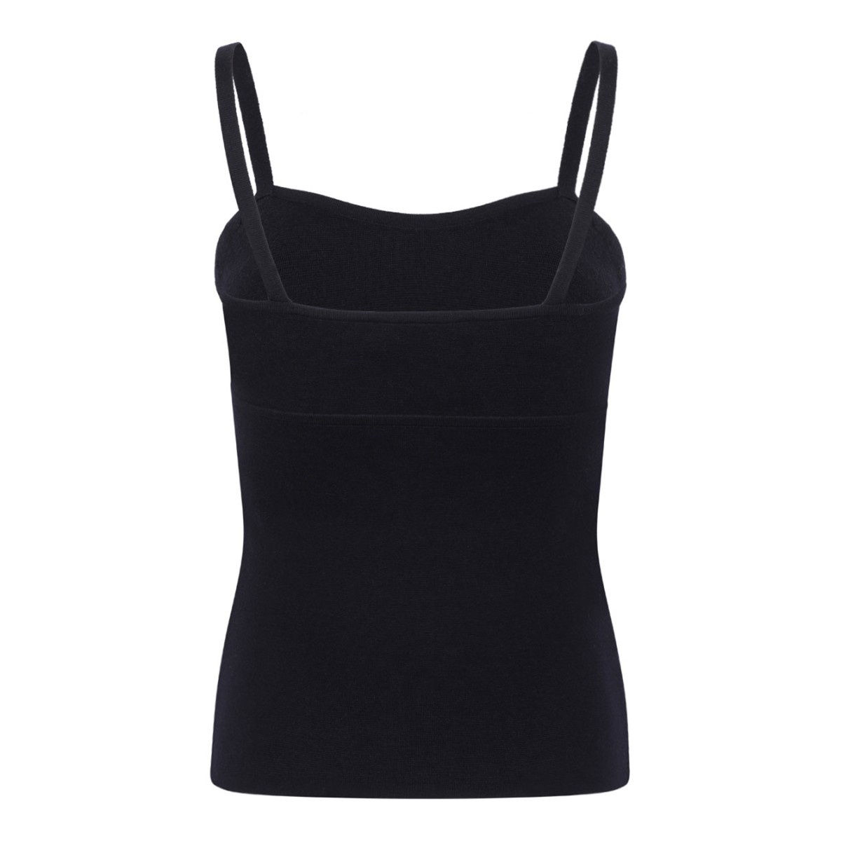 Navy Blue Wool Yarn Top