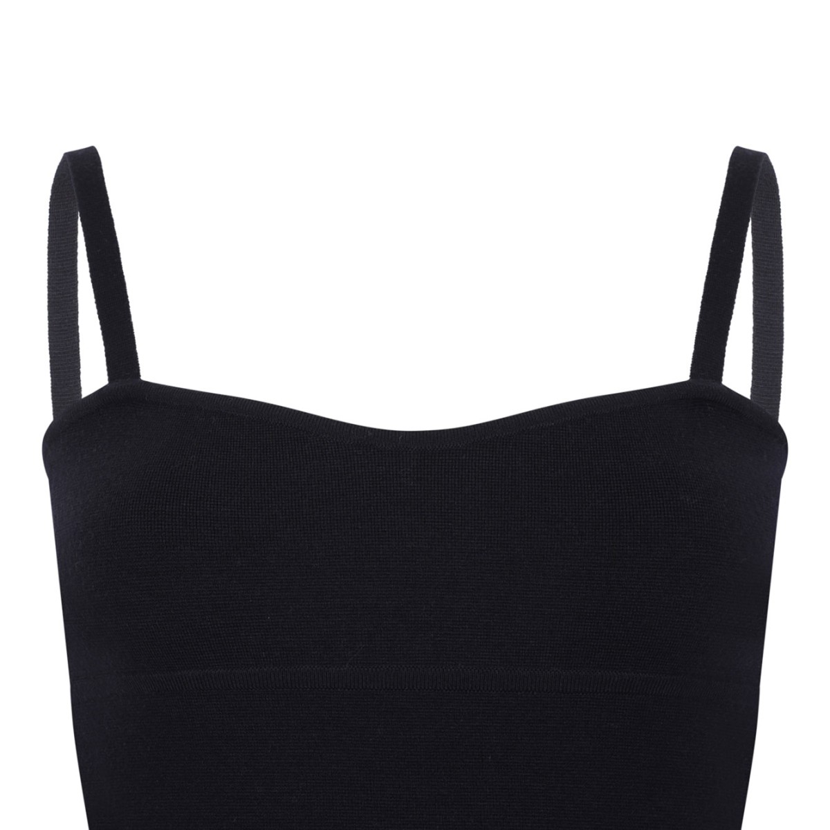 Navy Blue Wool Yarn Top