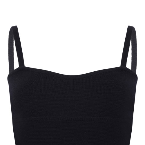 Navy Blue Wool Yarn Top