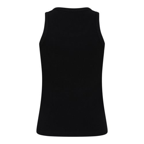 Black Slim-Fit Cotton Tank Top With Givenchy Paris Print 2