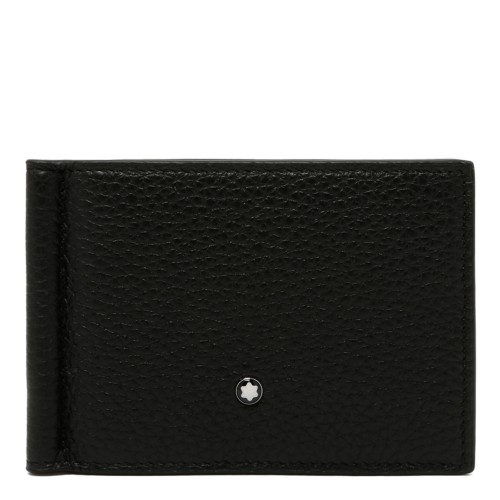 Black Wallet 6cc With Money Clip