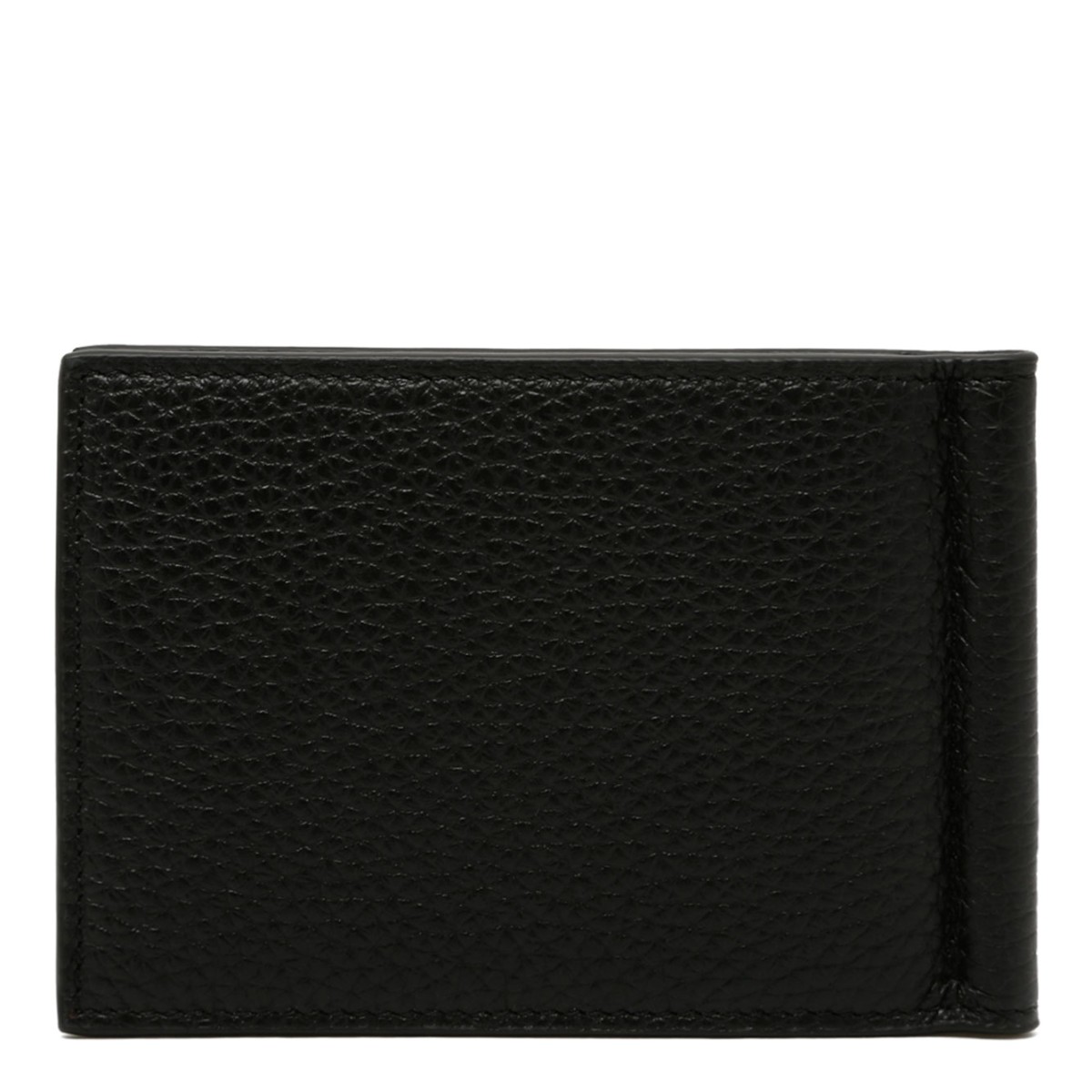 Black Wallet 6cc With Money Clip