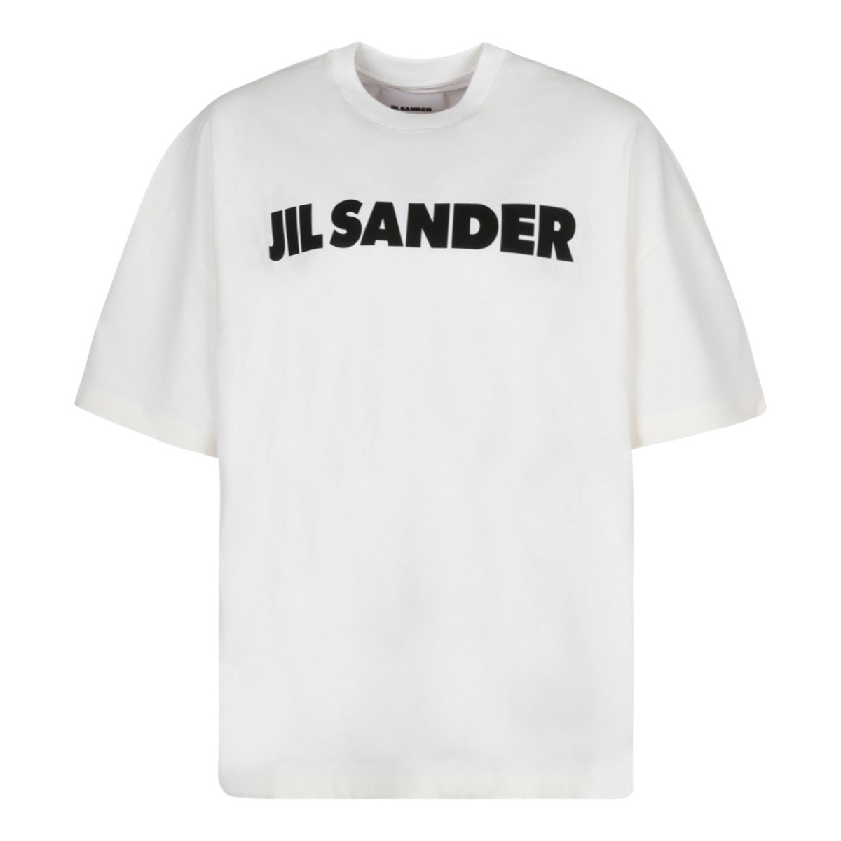 White Logo Print T-Shirt