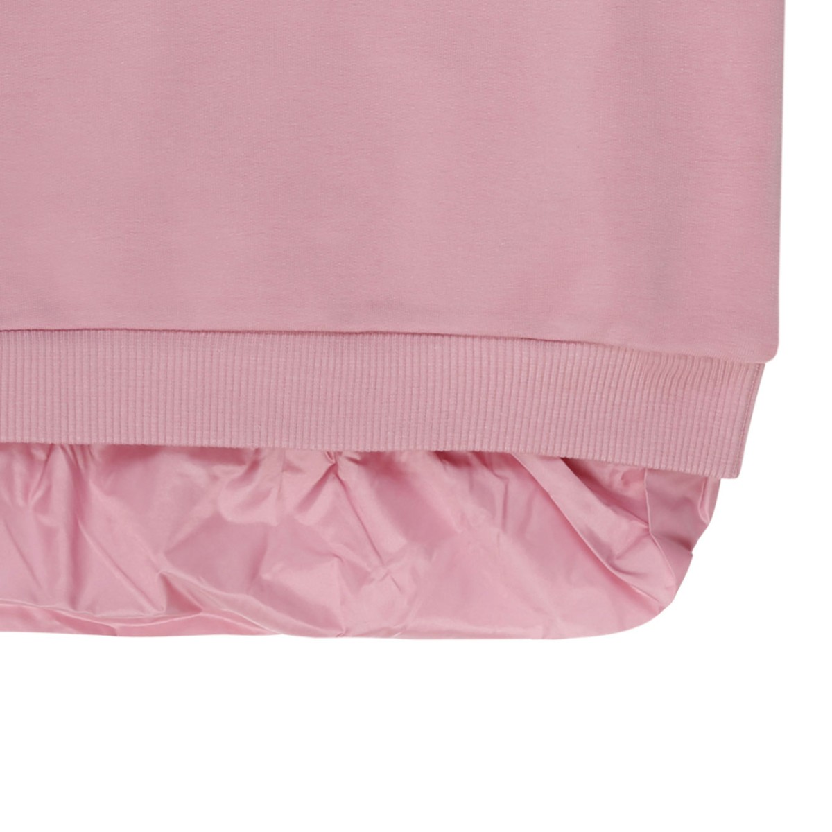 Pink Cotton Logo Embroidered Dress