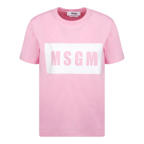Pink Logo Print T-Shirt