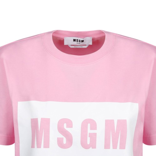 Pink Logo Print T-Shirt