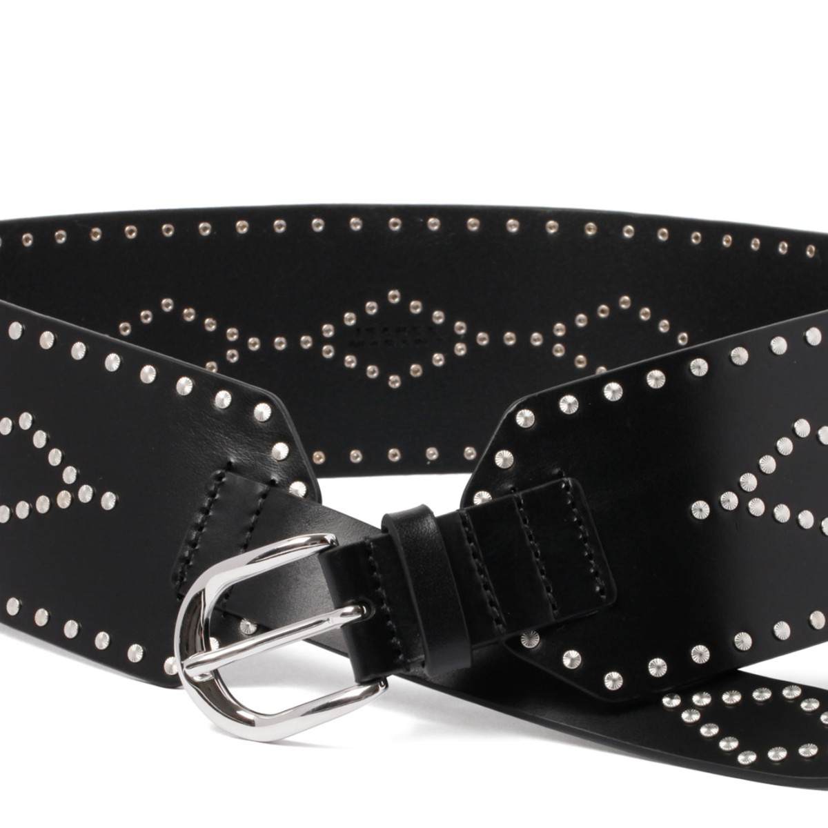 Black Stud Embellished Belt