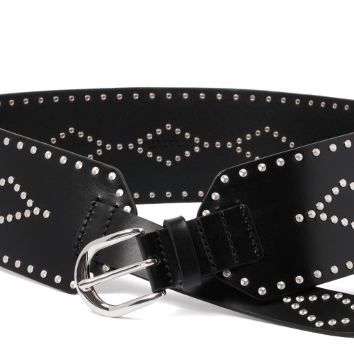 Black Stud Embellished Belt