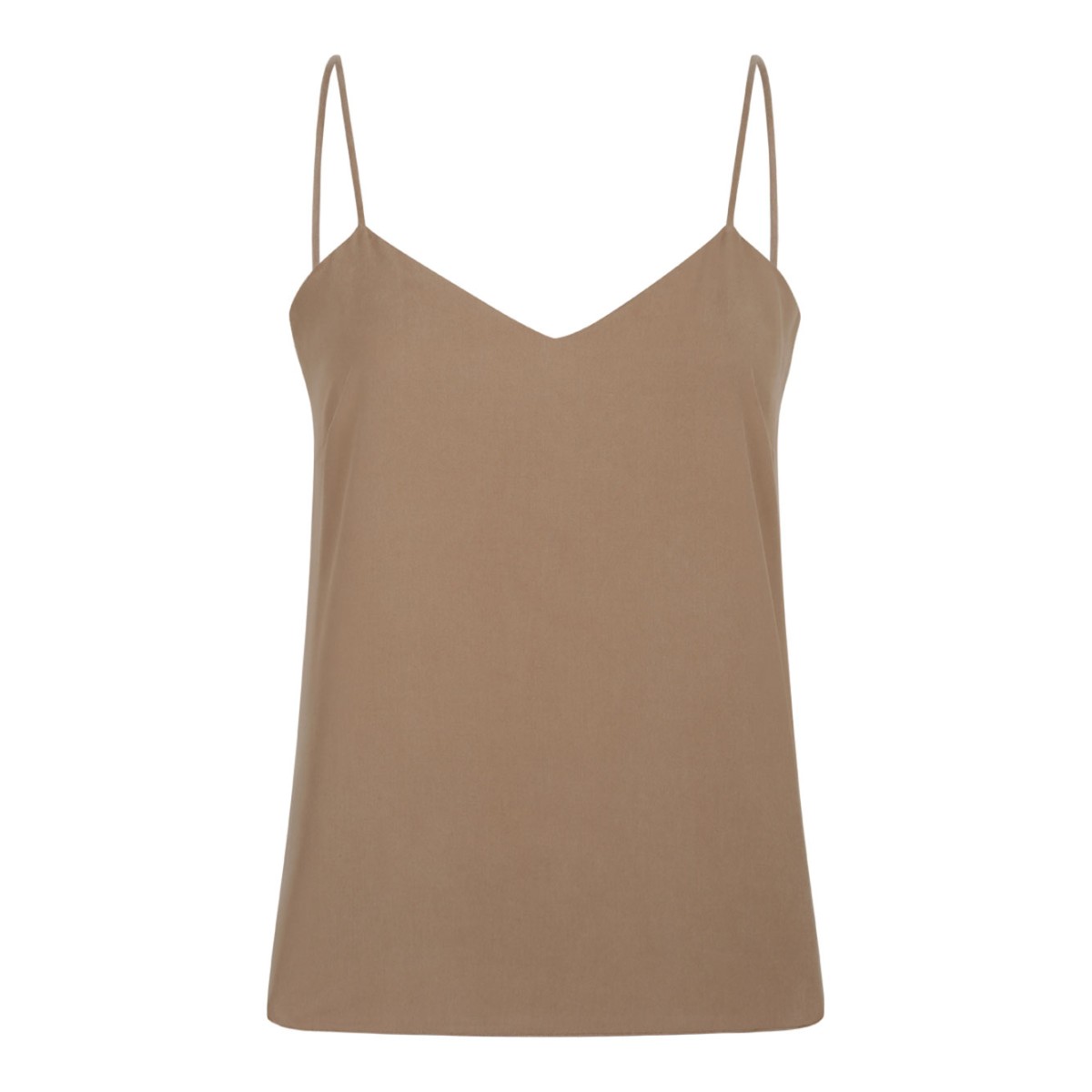 Hazelnut Silk Canvas Top
