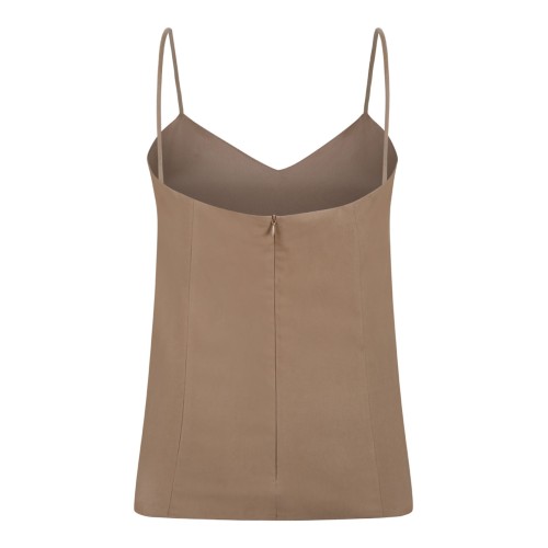 Hazelnut Silk Canvas Top 2