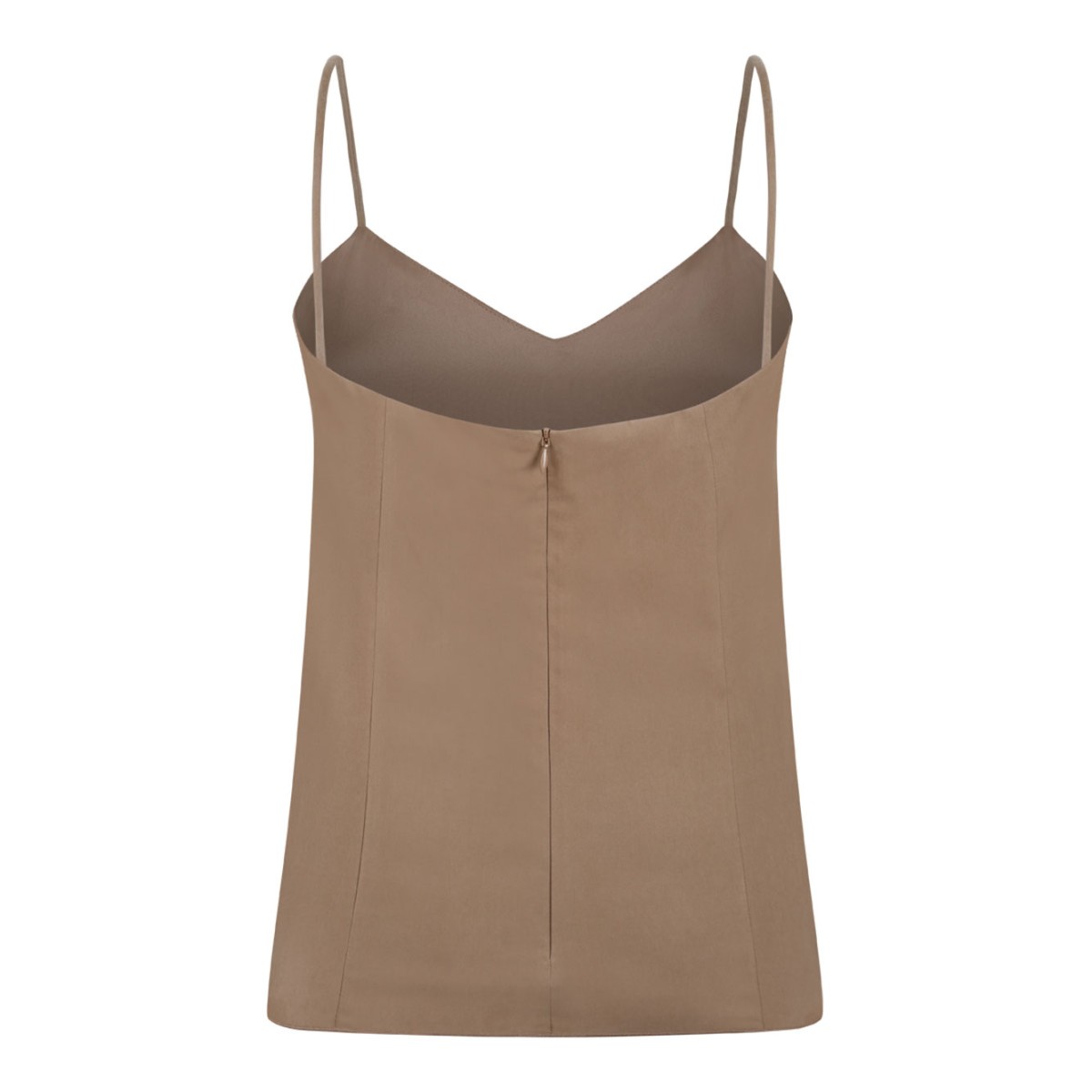 Hazelnut Silk Canvas Top