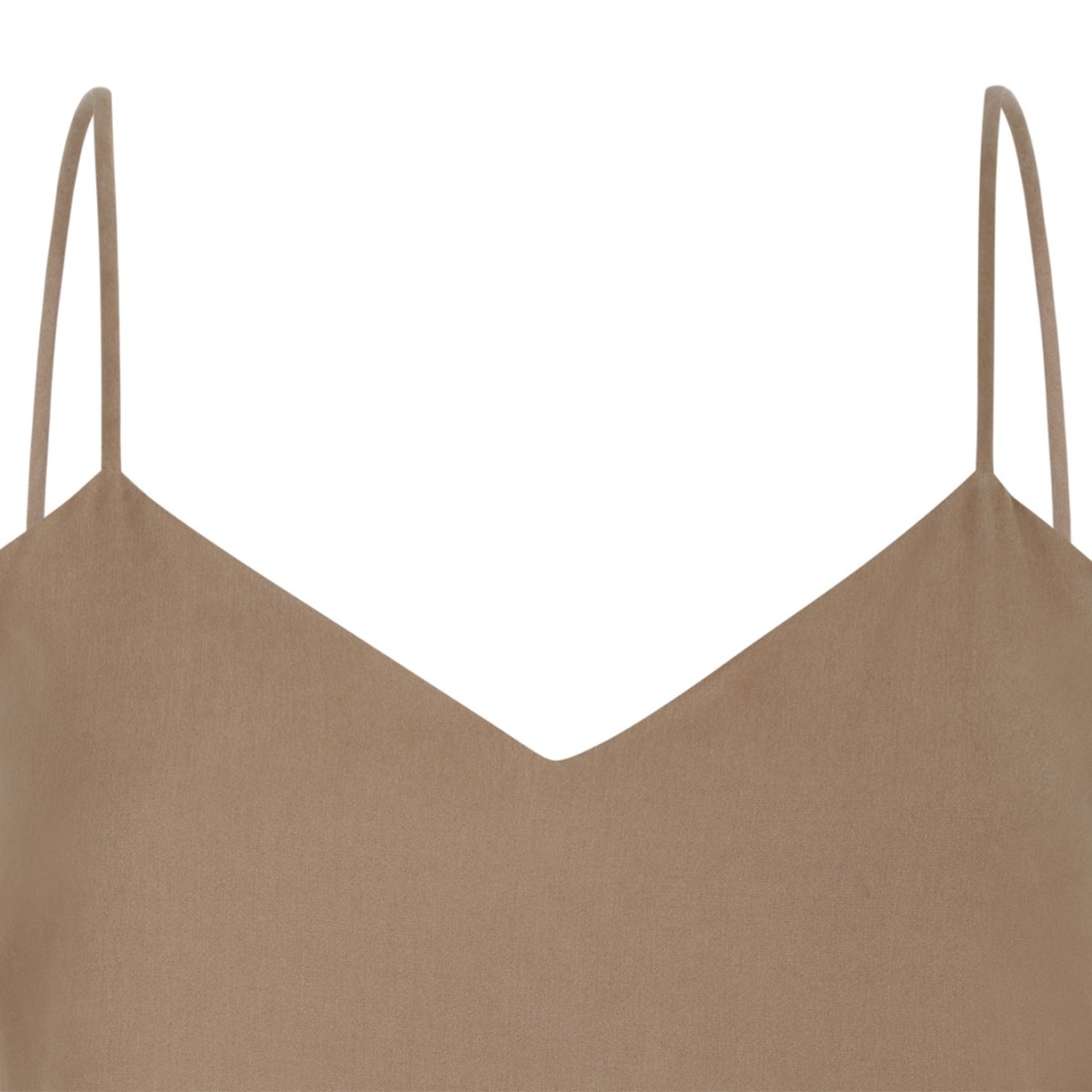 Hazelnut Silk Canvas Top