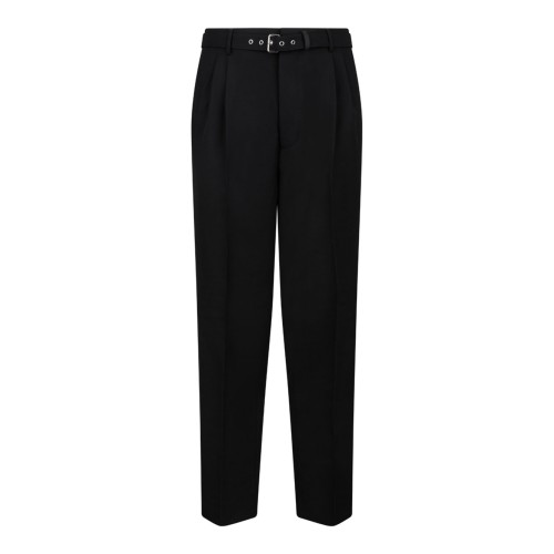 Black Wool Trousers