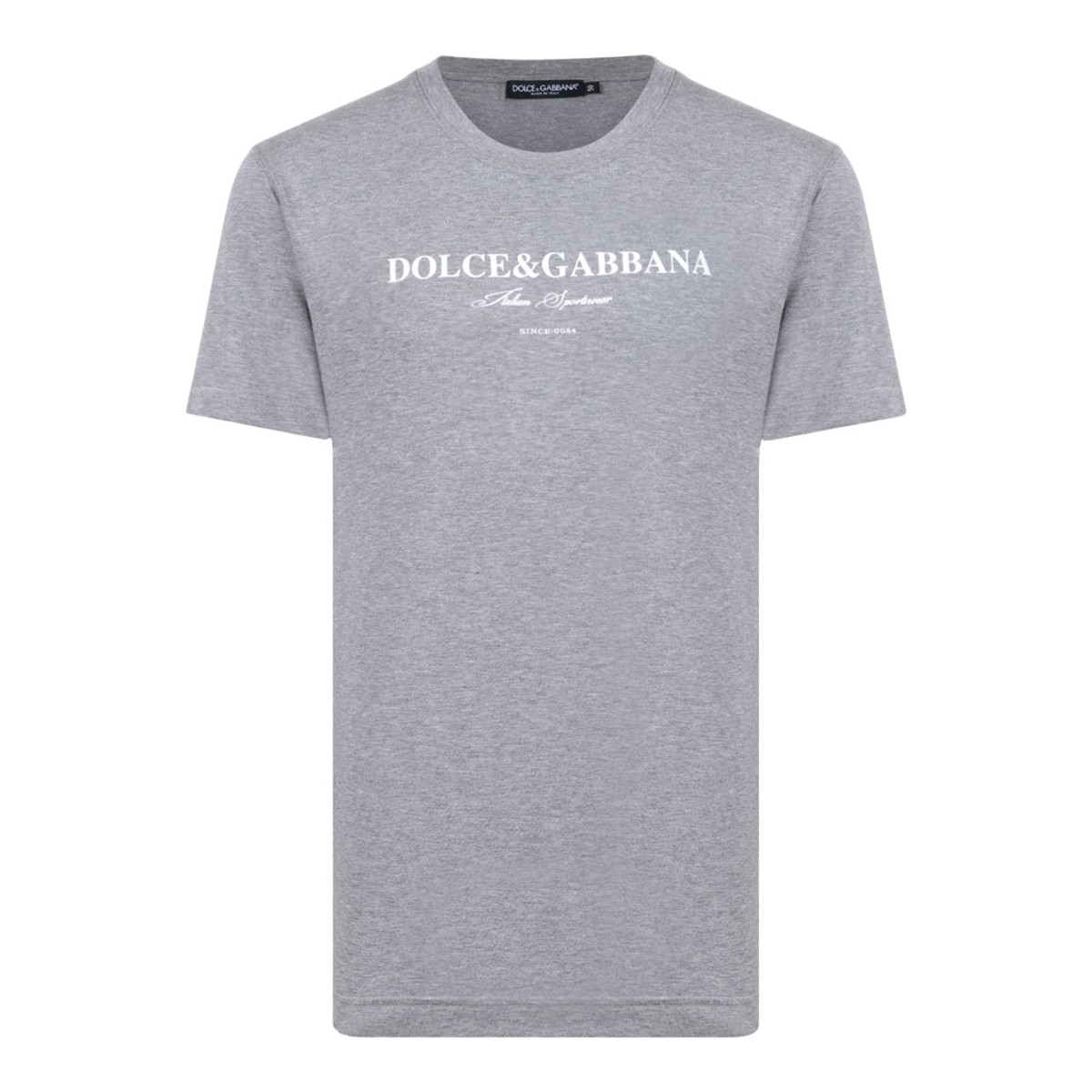 Melange Grey Logo Print T-Shirt