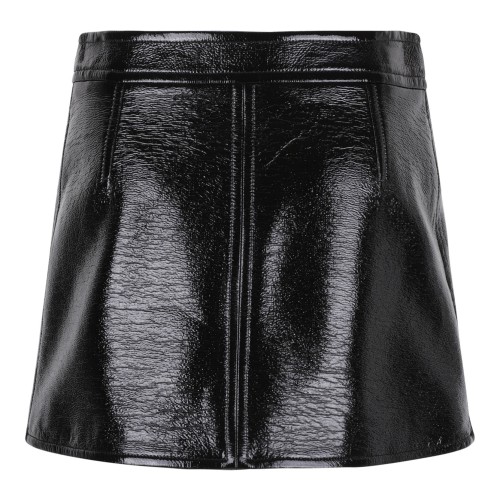 Black Reedition Vinyl Mini Skirt 2