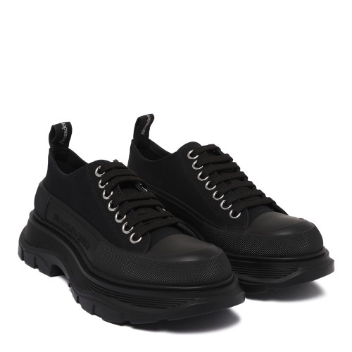 Black Tread Slick Sneakers