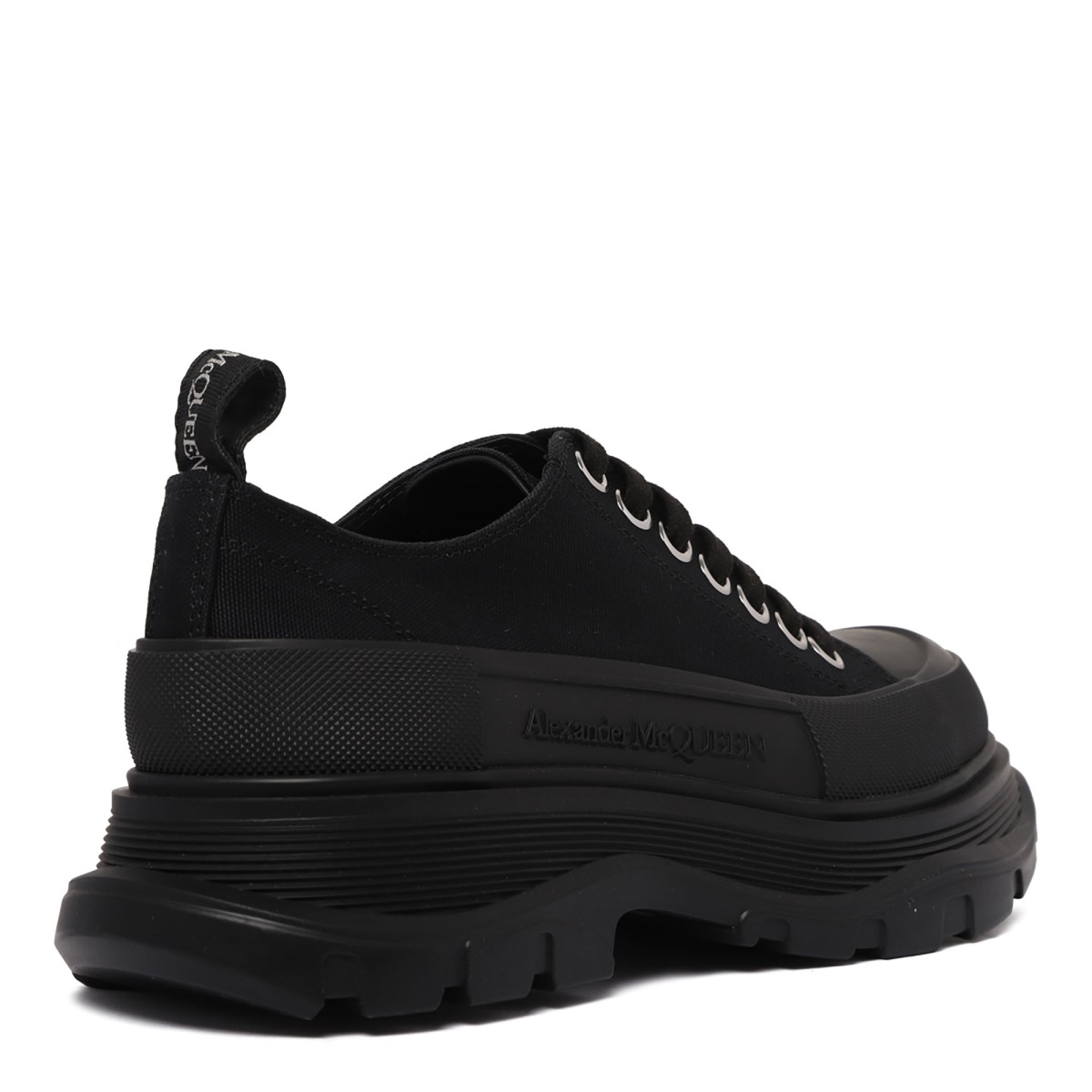 Black Tread Slick Sneakers