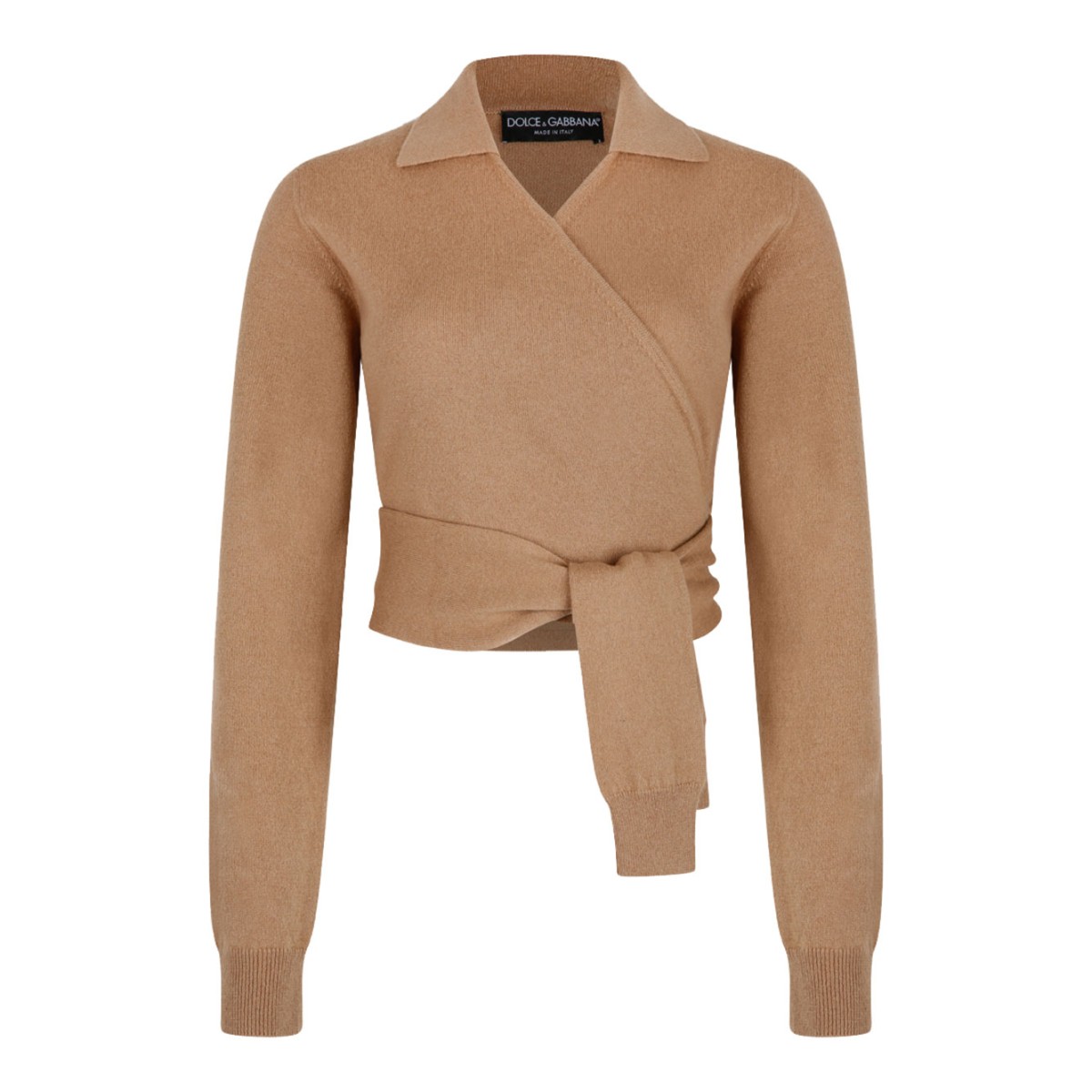 Light Brown Cashmere Wrap Cardigan