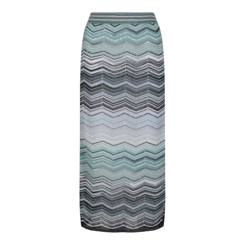 Turquoise Long Pencil Skirt