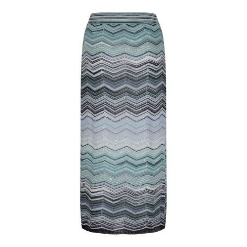 Turquoise Long Pencil Skirt 2