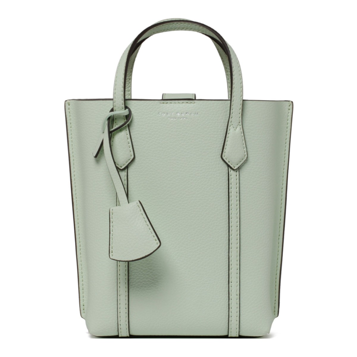 Meadow Mist Calf Leather Mini Perry Tote Bag