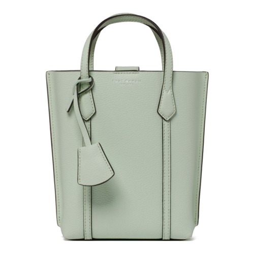 Meadow Mist Calf Leather Mini Perry Tote Bag