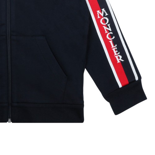 Navy Blue Striped Cardigan